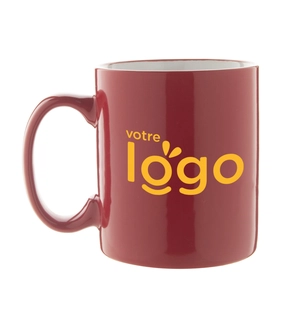 Mug en céramique 300 ml coloré avec intérieur blanc personnalisable