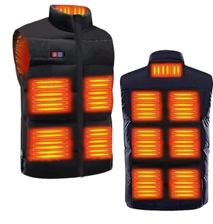 Bodywarmer chauffant avec powerbank 10 000 mAh personnalisable