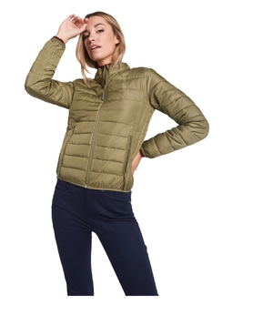 Veste matelassée pour femme avec rembourrage au toucher plume. personnalisable