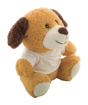 Peluche chien en PET recyclé - personnalisation du T-shirt personnalisable