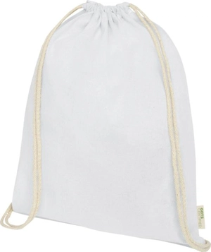 Sac à dos en coton avec fermeture à cordon - sac 140g 5 litres certifié GOTS personnalisable