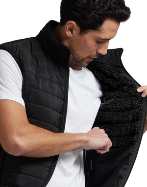 Bodywarmer Homme à doublure Sherpa - Doudoune sans manches  personnalisable