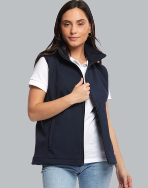 Bodywarmer Softshell Femme Made In France en polyester recyclé personnalisable