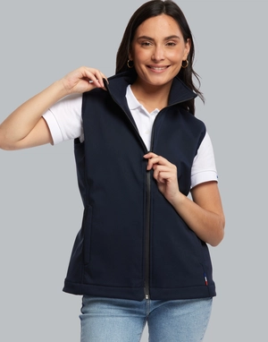 Bodywarmer Softshell Femme Made In France en polyester recyclé personnalisable