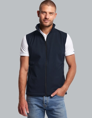 Bodywarmer Softshell Homme Made In France en polyester recyclé personnalisable