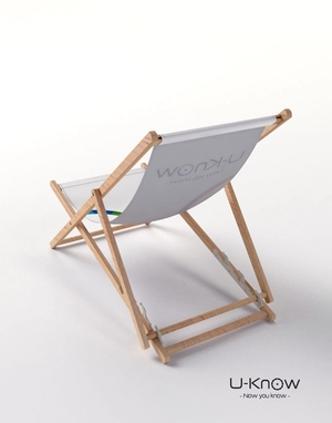 Chaise longue en bois personnalisée personnalisable
