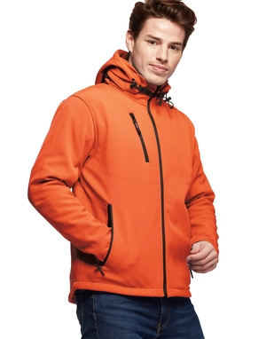 Softshell Homme 2 couches - capuche détachable personnalisable