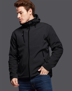 Softshell Homme 2 couches - capuche détachable personnalisable