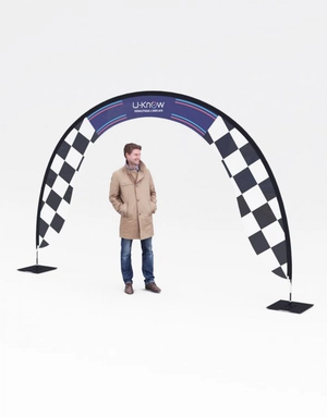 Arche d'entrée publicitaire - Arche 3,8x2,4m personnalisable