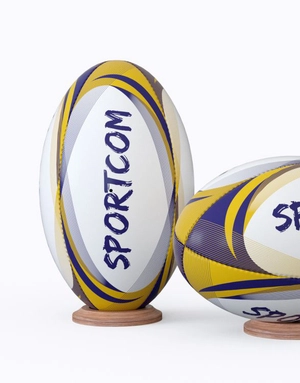 Ballon de rugby promotionnel en PVC lisse Taille 5 officielle personnalisable