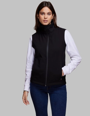 Bodywarmer Softshell Femme Made In France en polyester recyclé personnalisable