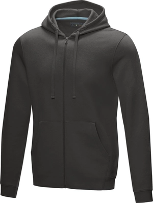 Sweat zippé à capuche en coton bio certifié GOTS pour Homme 280gr personnalisable