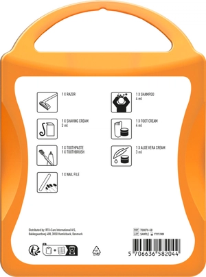 Kit de soins pour Hôtel - idéal pour voyage d'affaires personnalisable