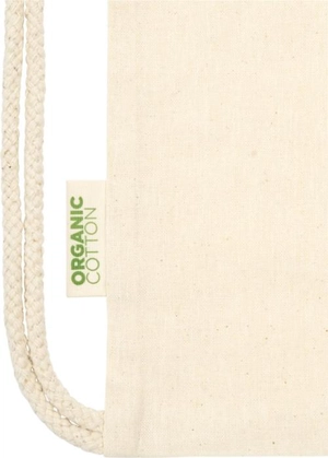 Sac à dos en coton avec fermeture à cordon - sac 140g 5 litres certifié GOTS personnalisable