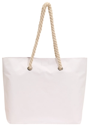 Sac de plage en polyester 300D - cordes en coton et œillets métal personnalisable