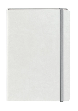 Carnet A5 MALPENSA en papier blanc 192 pages - couverture rigide personnalisable