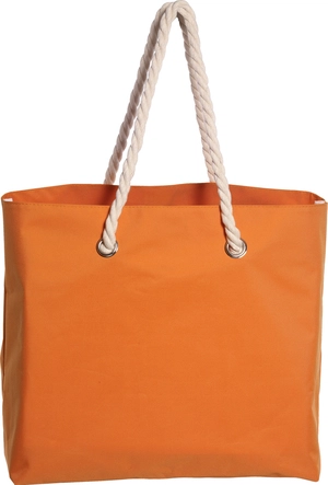 Sac de plage en polyester 300D - cordes en coton et œillets métal personnalisable