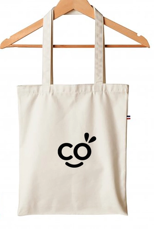 Totebag Made in France 165gr 100% coton bio GOTS personnalisable