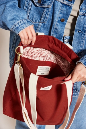 Sac cabas en coton bio certifié GOTS - fabriqué par une ONG personnalisable