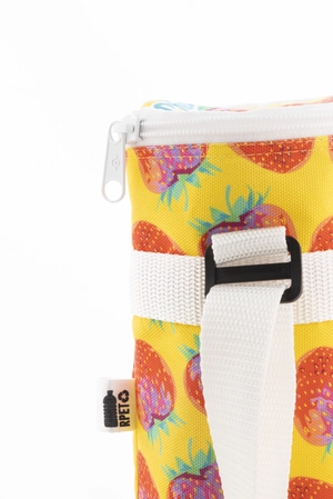 Sac isotherme bouteille zippé sur mesure en polyester RPET 600D personnalisable