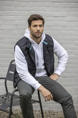 Bodywarmer duvet isotherme recyclé certifié GRS pour homme personnalisable