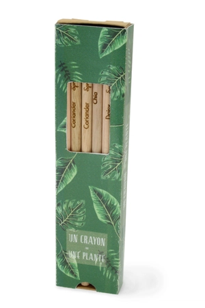 Coffret 6 Crayons à graines couleur SPROUT personnalisable