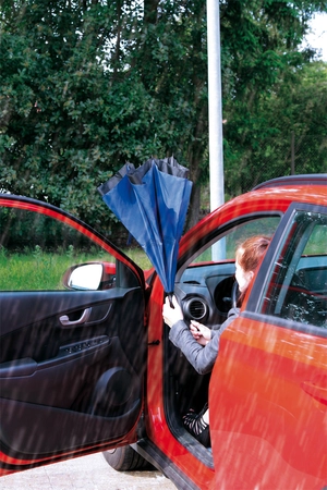 Parapluie canne fermeture automatique et réversible Ø105 cm personnalisable