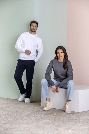 Sweat à col rond en coton Bio certifié GOTS pour Femme 280gr personnalisable