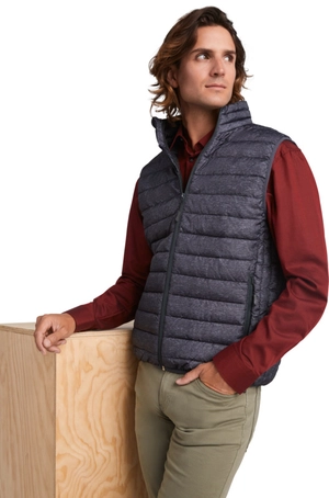 Gilet sans manches au toucher plume pour homme - avec isolation personnalisable