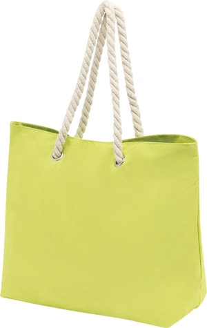 Sac de plage en polyester 300D - cordes en coton et œillets métal personnalisable