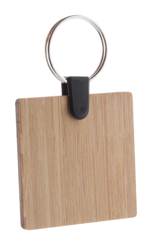 Porte clés en bambou fabriqué en Europe - choix de la forme personnalisable