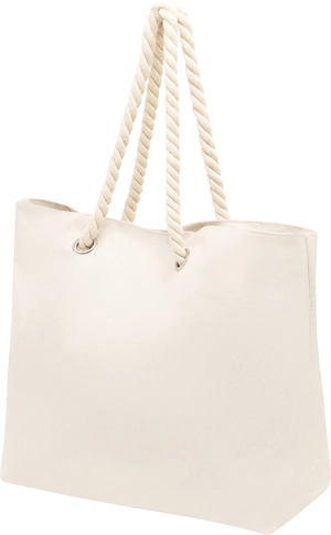 Sac de plage en polyester 300D - cordes en coton et œillets métal personnalisable