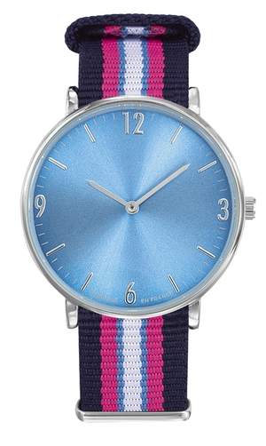 Montre Mixte avec cadran assorti au bracelet - 100% Made In France personnalisable