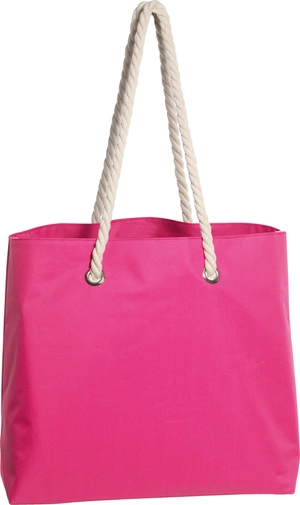 Sac de plage en polyester 300D - cordes en coton et œillets métal personnalisable