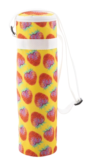 Sac isotherme bouteille zippé sur mesure en polyester RPET 600D