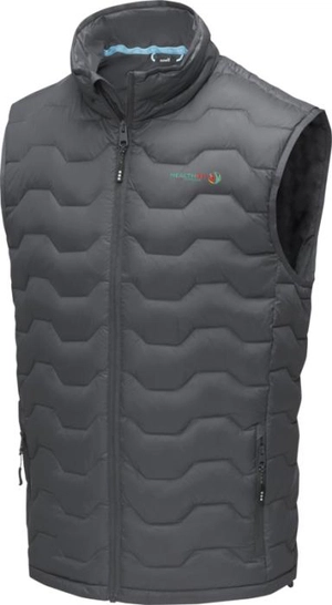 Bodywarmer duvet isotherme recyclé certifié GRS pour homme personnalisable