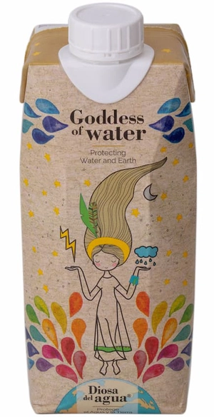 Eau en carton Goddess of Water - 3 capacités au choix personnalisable