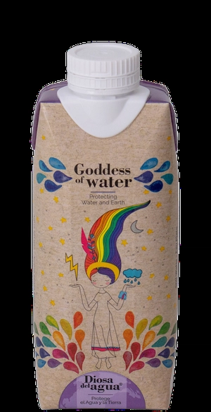 Eau en carton Goddess of Water - 3 capacités au choix personnalisable