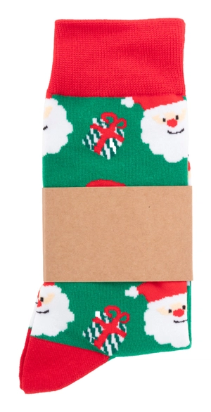 Chaussettes de Noël avec fourreau en papier kraft personnalisable