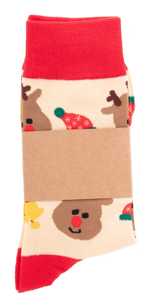 Chaussettes de Noël avec fourreau en papier kraft personnalisable