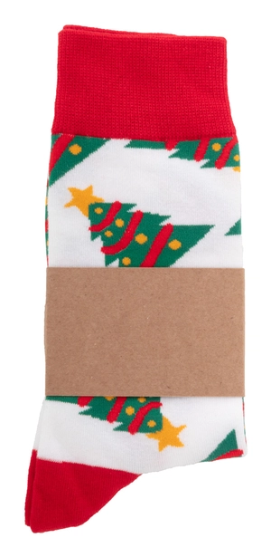 Chaussettes de Noël avec fourreau en papier kraft personnalisable