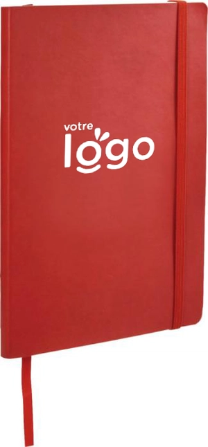 Carnet A5 avec couverture souple - papier ligné 80gr personnalisable