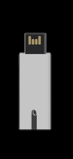 Clé USB ultra mince avec effet caoutchouté - 512MO à 128GB personnalisable