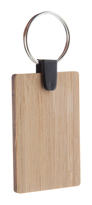 Porte clés en bambou fabriqué en Europe - choix de la forme personnalisable