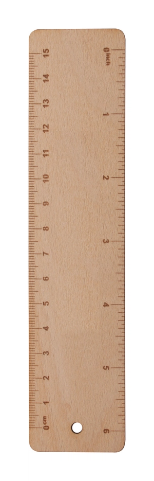 Règle en bois 15 cm personnalisable - fabriquée en Europe personnalisable