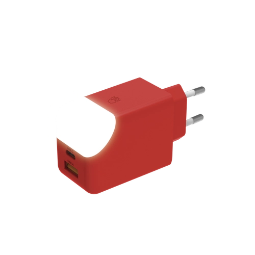 image du produit Adaptateur secteur double ports USB type C et A XOOPAR - charge rapide 65W