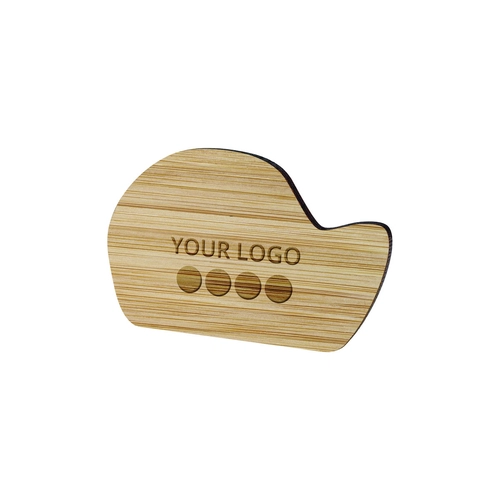 image du produit Badge en bambou sur-mesure