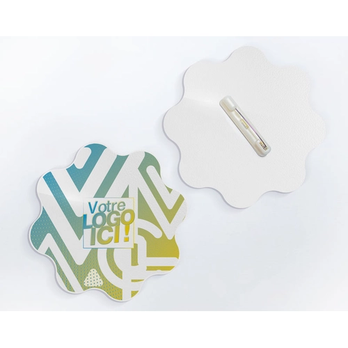 image du produit Badge Textile 100% personnalisable avec forme sur-mesure