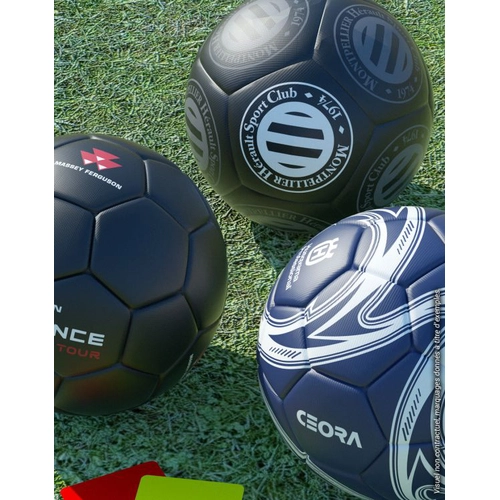 image du produit Ballon de Foot Hybride Taille 5 officielle - Ballon cousu machine