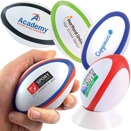 image du produit Ballon de Rugby Anti-Stress Bicolore ou Tricolore